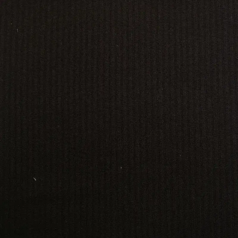 China Fabric for T-shirt (Sweater),Polo T-shirt (Sweater) Rib Knit Fabric Polyester Spandex Black color buy from China wholesaler bulk order at wholesale price free worldwide shipping Alibaba