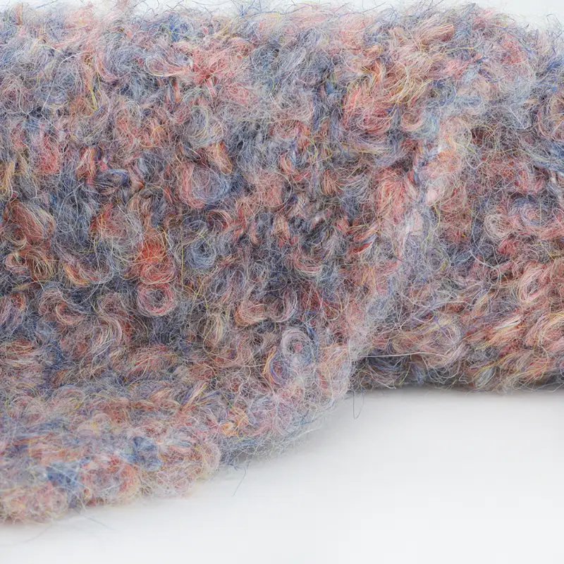 China Yarn for Ladies Vest (Sweater),Dresses (Cardigan Button) (Sweater) Boucle Yarn Fancy Yarn Recycled Polyester Polyester Acrylic Wool Spandex Section Dyeing color buy from China wholesaler bulk order at wholesale price free worldwide shipping Alibaba
