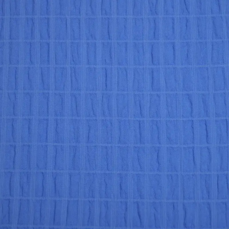 China Fabric for Shirt,Shirt Long Sleeve Button (Sweater),Shirt Half Sleeve Button (Sweater) Cotton Crepe Natural Woven Fabric Polyester Spandex blue color buy from China wholesaler bulk order at wholesale price free worldwide shipping Alibaba