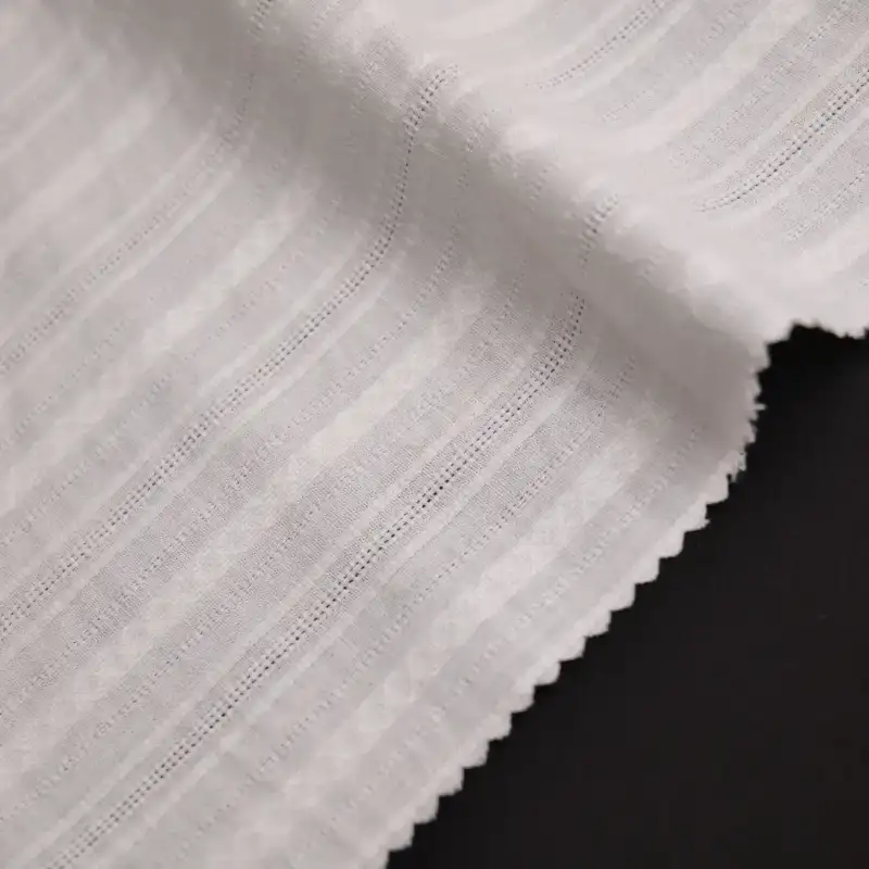 China Fabric for Blouse,Skirt,Shirt Long Sleeve Button (Sweater),Over Shirt Cotton YD Jacquard Natural Woven Fabric Cotton White color buy from China wholesaler bulk order at wholesale price free worldwide shipping Alibaba