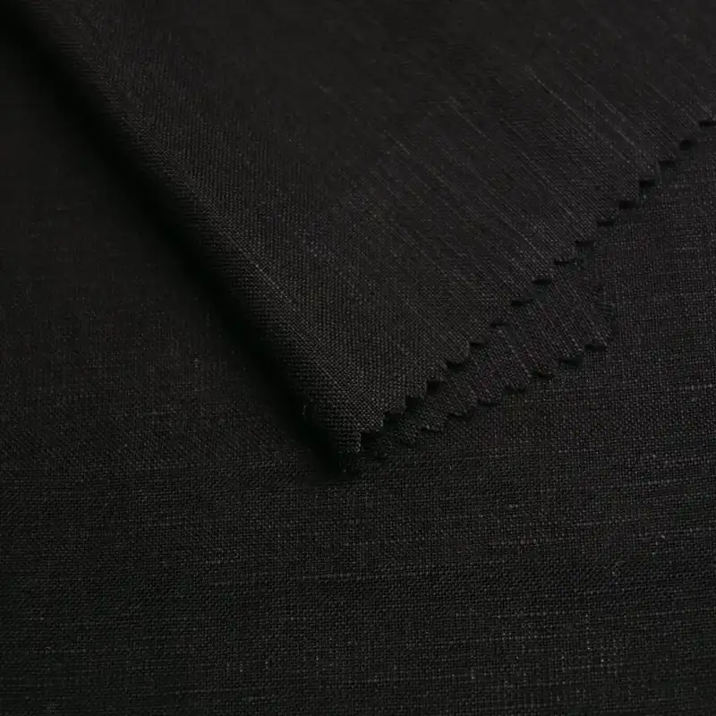 China Fabric for Pants,Jackets,Blazer,Suit,Bomber jacket Linen/Rayon YD Plain Natural Woven Fabric Rayon Linen Black color buy from China wholesaler bulk order at wholesale price free worldwide shipping Alibaba