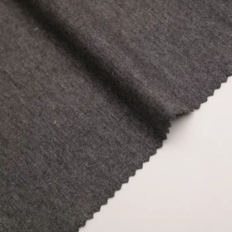 China Fabric for Round Neck Pullover (Sweater),Crew Neck Pullover (Sweater),T-shirt (Sweater),Polo T-shirt (Sweater),Hoodie  (Sweater) Interlock Knit Fabric Polyester Rayon Spandex grey color buy from China wholesaler bulk order at wholesale price free worldwide shipping Alibaba