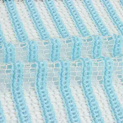 China Fabric for Ladies Vest (Sweater),Dresses (Cardigan Open) (Sweater),Dresses (Cardigan Button) (Sweater) Weft Jacquard Knit Fabric Polyester Cotton blue color buy from China wholesaler bulk order at wholesale price free worldwide shipping Alibaba