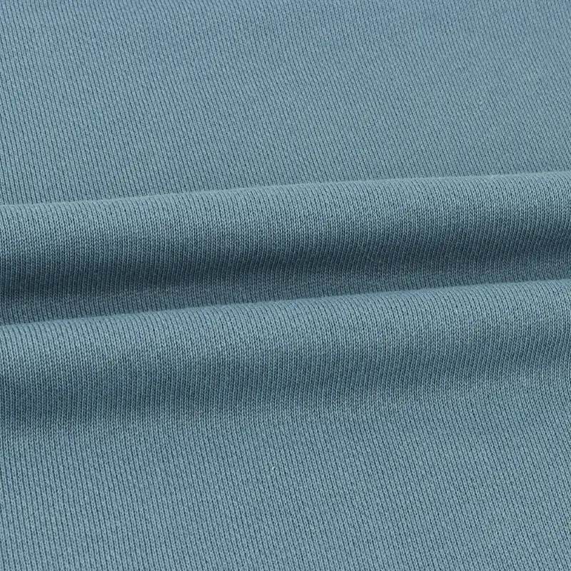 China Fabric for Jogger,Loungewear,Sweatshirt French Terry Knit Fabric Polyester Cotton Blue color buy from China wholesaler bulk order at wholesale price free worldwide shipping Alibaba