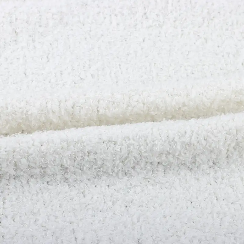 China Fabric for Hoodie,Sweatshirt Fleece Knit Fabric Polyester Spandex Nylon Off-white color buy from China wholesaler bulk order at wholesale price free worldwide shipping Alibaba