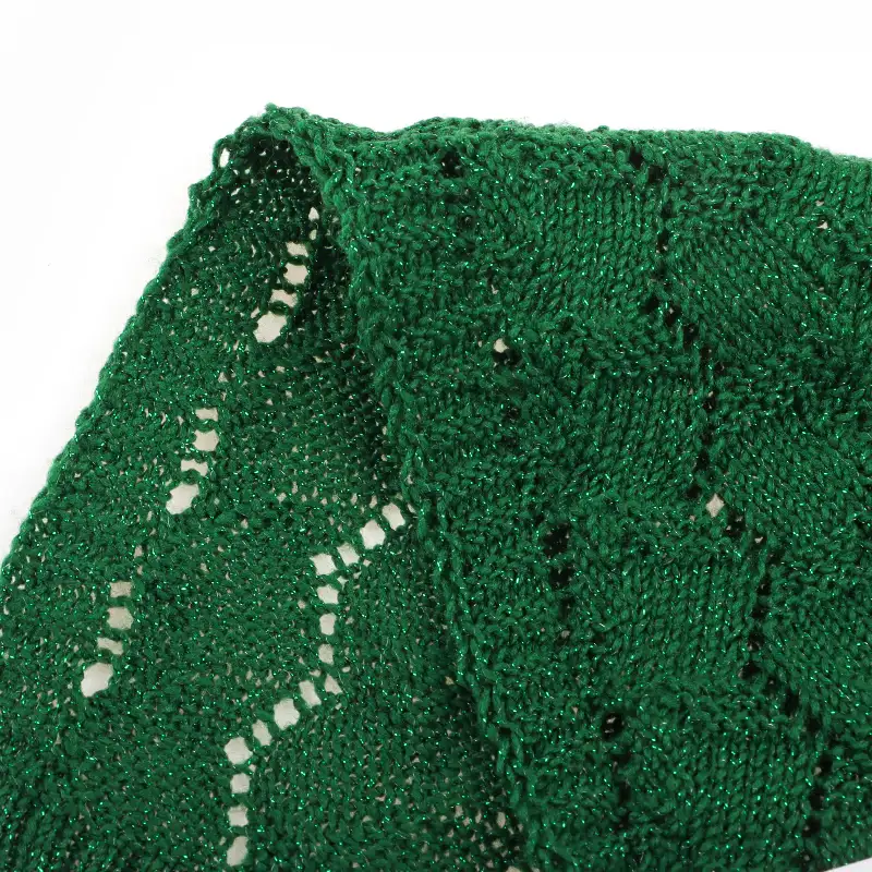 China Yarn for Ladies Vest (Sweater),Open Cardigan (Sweater),Full-Zipper Cardigan (Sweater),Half-Zipper Cardigan (Sweater),Shirt Long Sleeve Button (Sweater) Lurex Lurex Recycled Polyester Polyester Metal Green color buy from China wholesaler bulk order at wholesale price free worldwide shipping Alibaba