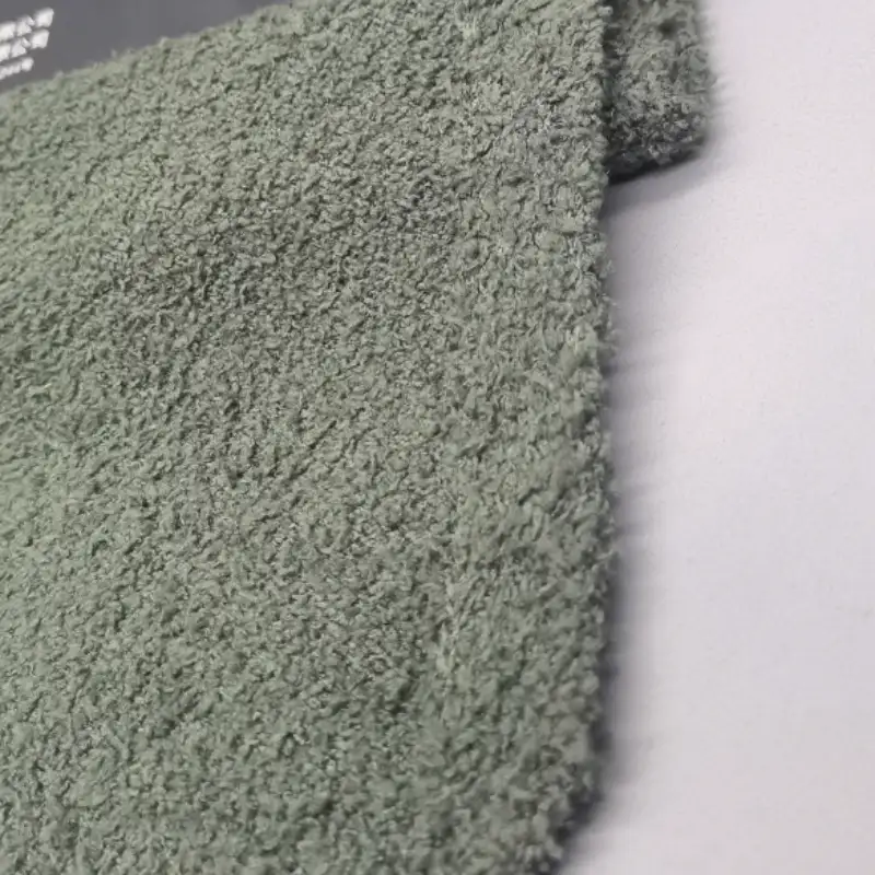 China Yarn for Ladies Vest (Sweater),Round Neck Pullover (Sweater),Dresses (Pullover) (Sweater) Teddy Yarn Fancy Yarn Recycled Polyester Deep green color buy from China wholesaler bulk order at wholesale price free worldwide shipping Alibaba