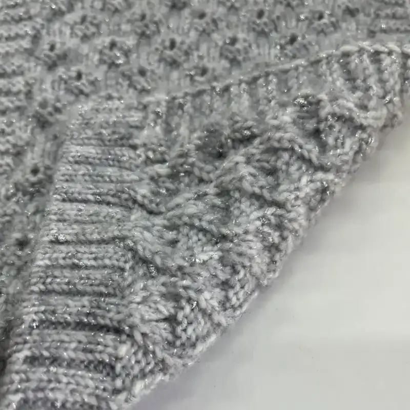 China Yarn for Open Cardigan (Sweater),Round Neck Pullover (Sweater),Crew Neck Pullover (Sweater),Crop Top Pullover (Sweater),Hoodie  (Sweater) Knot Yarn Fancy Yarn Recycled Polyester Metal Merino Wool Polyester Grayish color buy from China wholesaler bulk order at wholesale price free worldwide shipping Alibaba