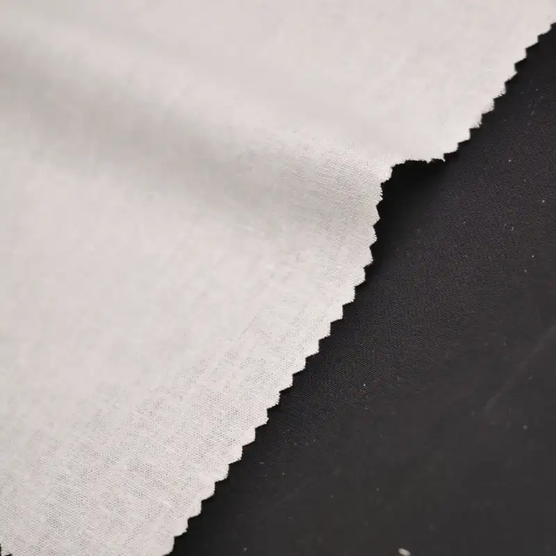 China Fabric for Blouse,Shirt Long Sleeve Button (Sweater),Shirt Half Sleeve Button (Sweater),Over Shirt Linen/Rayon Plain Natural Woven Fabric Rayon Linen Milky white color buy from China wholesaler bulk order at wholesale price free worldwide shipping Alibaba