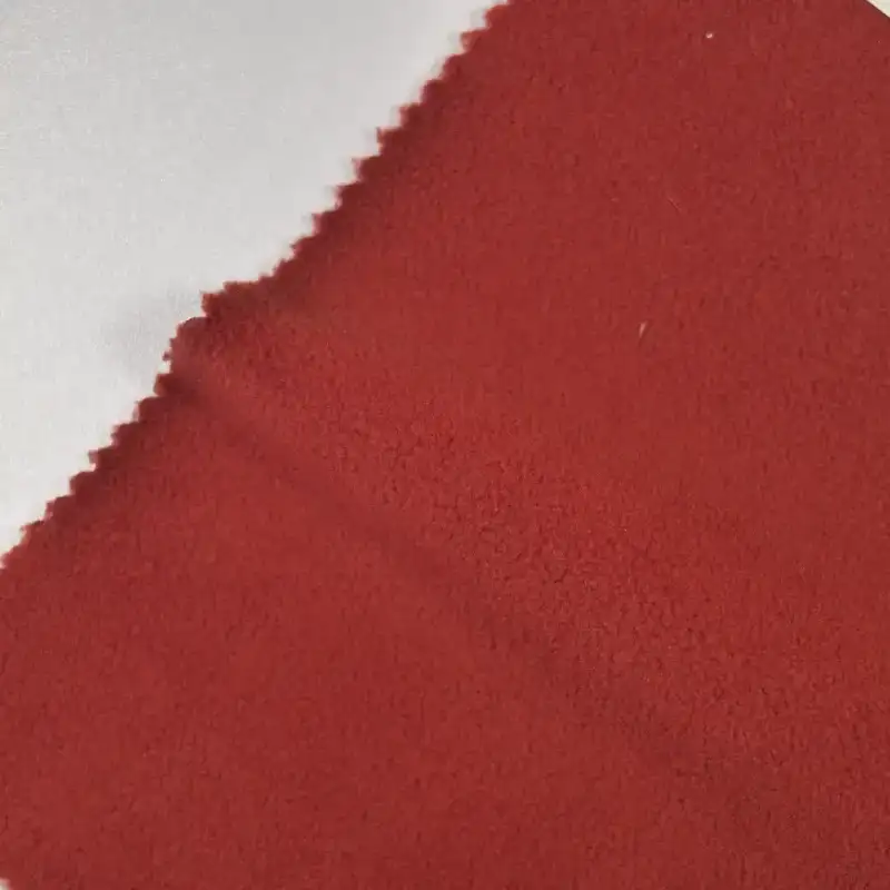 China Fabric for Jackets,Hoodie,Loungewear Polar Fleece Knit Fabric Polyester Crimson red color buy from China wholesaler bulk order at wholesale price free worldwide shipping Alibaba