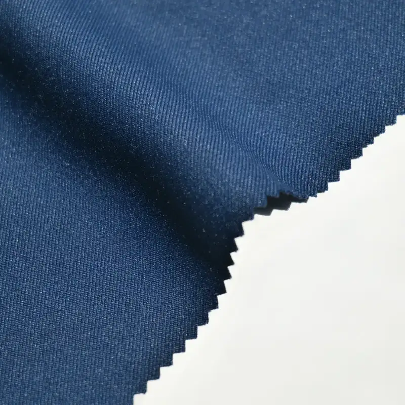 China Fabric for Pants,Blazer Cotton Twill Natural Woven Fabric Polyester Dark blue color buy from China wholesaler bulk order at wholesale price free worldwide shipping Alibaba
