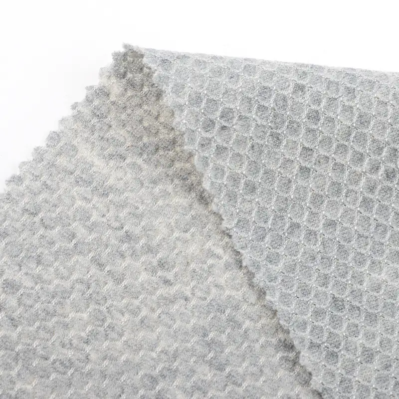 China Fabric for T-Shirt,Loungewear Weft Jacquard Knit Fabric Cotton Rayon Spandex Grey color buy from China wholesaler bulk order at wholesale price free worldwide shipping Alibaba