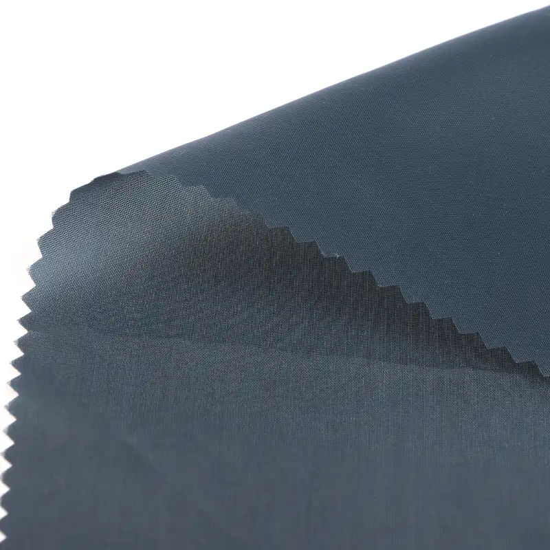 China Fabric for Padded Jacket Polyester Taffeta Synthetic Woven Fabric Recycled Polyester Navy blue color buy from China wholesaler bulk order at wholesale price free worldwide shipping Alibaba