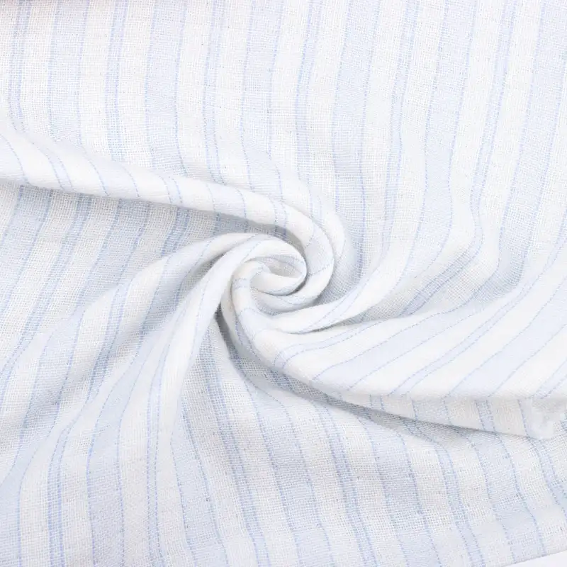 China Fabric for Shirt,Skirt,Shorts Cotton Double Layer Crepe Gauze Natural Woven Fabric Cotton stripe color buy from China wholesaler bulk order at wholesale price free worldwide shipping Alibaba