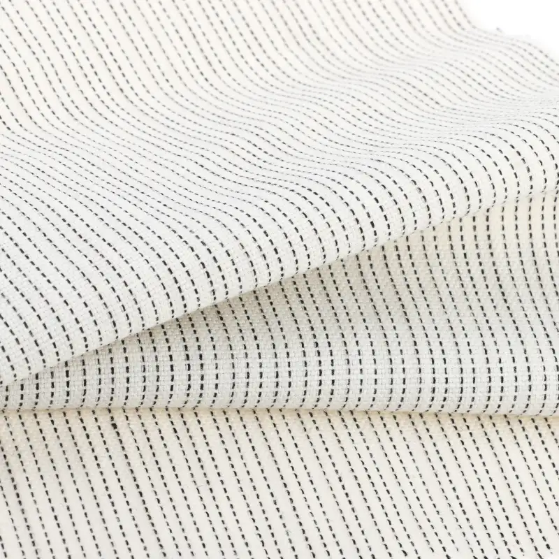 China Fabric for Shirt,Pants,Skirt,Shorts Yarn Dyed Stripe Natural Woven Fabric Cotton silver color buy from China wholesaler bulk order at wholesale price free worldwide shipping Alibaba