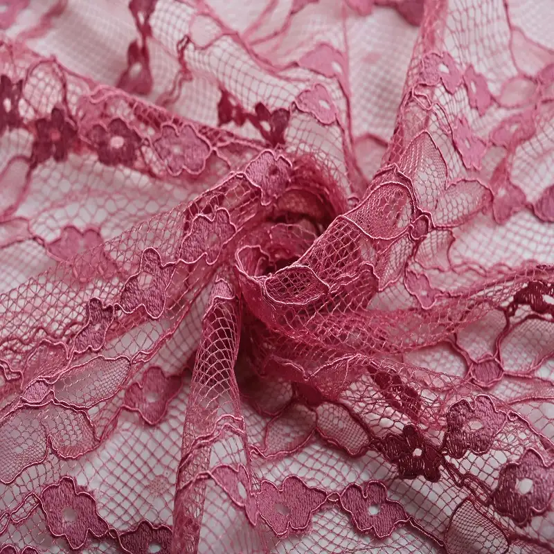 China Fabric for Skirt,Dresses (Pullover) (Sweater) Lace Knit Fabric Cotton Rayon MistyRose color buy from China wholesaler bulk order at wholesale price free worldwide shipping Alibaba