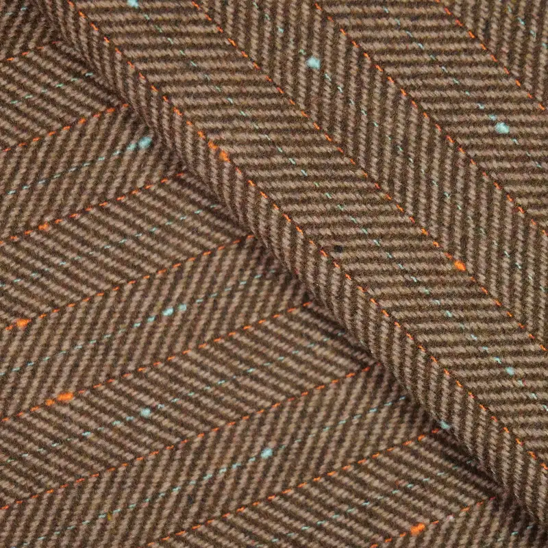 China Fabric for Trench Coat,Suit Chanel-Style Fabric Woolen Wool Polyester Brown color buy from China wholesaler bulk order at wholesale price free worldwide shipping Alibaba
