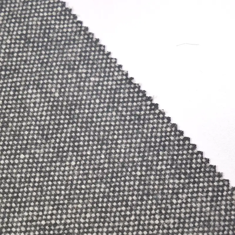 China Fabric for Overcoat,Suit Chanel-Style Fabric Woolen Wool Polyester Black color buy from China wholesaler bulk order at wholesale price free worldwide shipping Alibaba