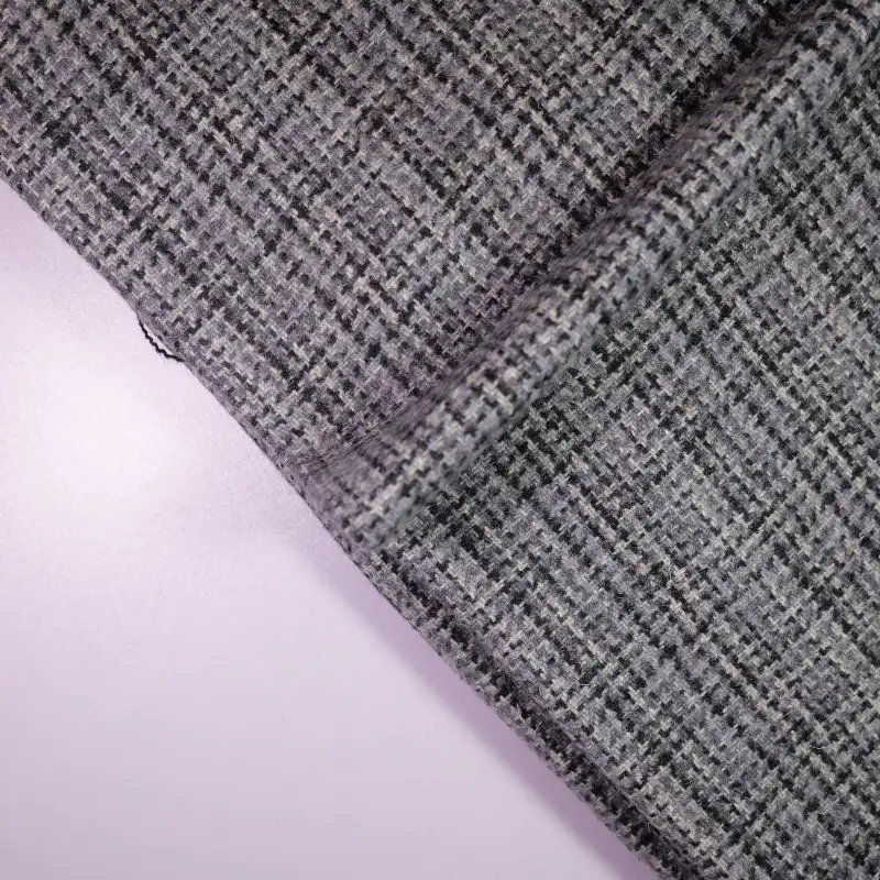 China Fabric for Pants,Blazer,Skirt,Over Shirt Chanel-Style Fabric Woolen Polyester Wool Chemical Fiber Black color buy from China wholesaler bulk order at wholesale price free worldwide shipping Alibaba