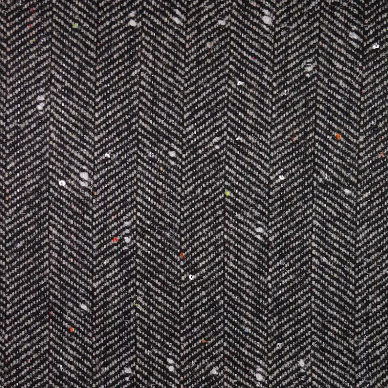 China Fabric for Suit Trouser,Blazer,Overcoat,Suit,Full-Zipper Cardigan (Sweater) Chanel-Style Fabric Woolen Wool Polyester Chemical Fiber Black color buy from China wholesaler bulk order at wholesale price free worldwide shipping Alibaba