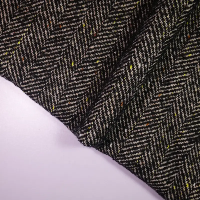 China Fabric for Jackets,Blazer,Overcoat,Suit Chanel-Style Fabric Woolen Polyester Wool Chemical Fiber Black color buy from China wholesaler bulk order at wholesale price free worldwide shipping Alibaba