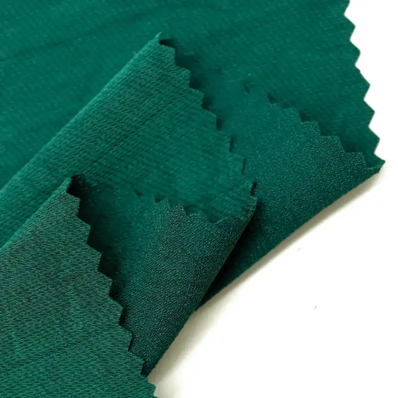 China Fabric for Shirt Long Sleeve Button (Sweater),Over Shirt Twill Synthetic Woven Fabric Polyester Dark green color buy from China wholesaler bulk order at wholesale price free worldwide shipping Alibaba