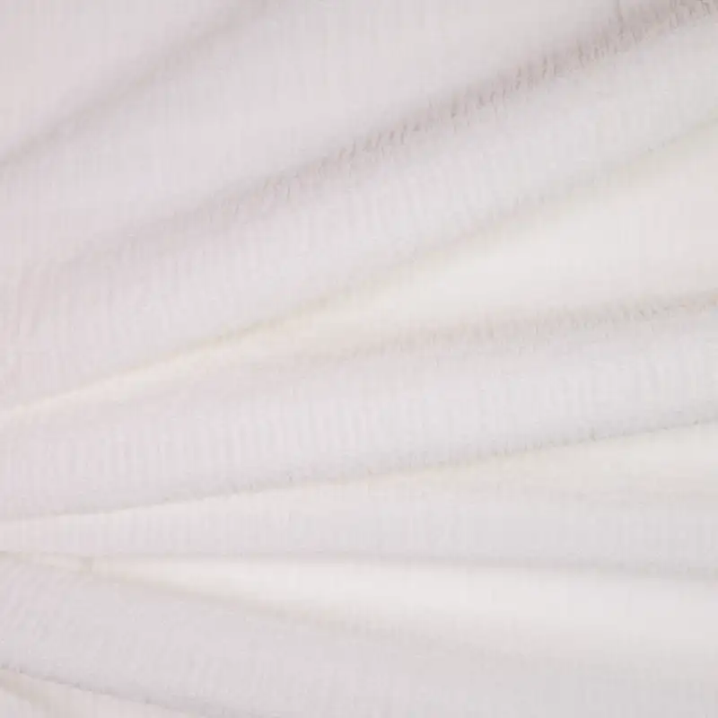 China Fabric for Round Neck Pullover (Sweater),Crop Top Pullover (Sweater),Knitted Trousers (Sweater) Tricot Knit Fabric Polyester Spandex White color buy from China wholesaler bulk order at wholesale price free worldwide shipping Alibaba