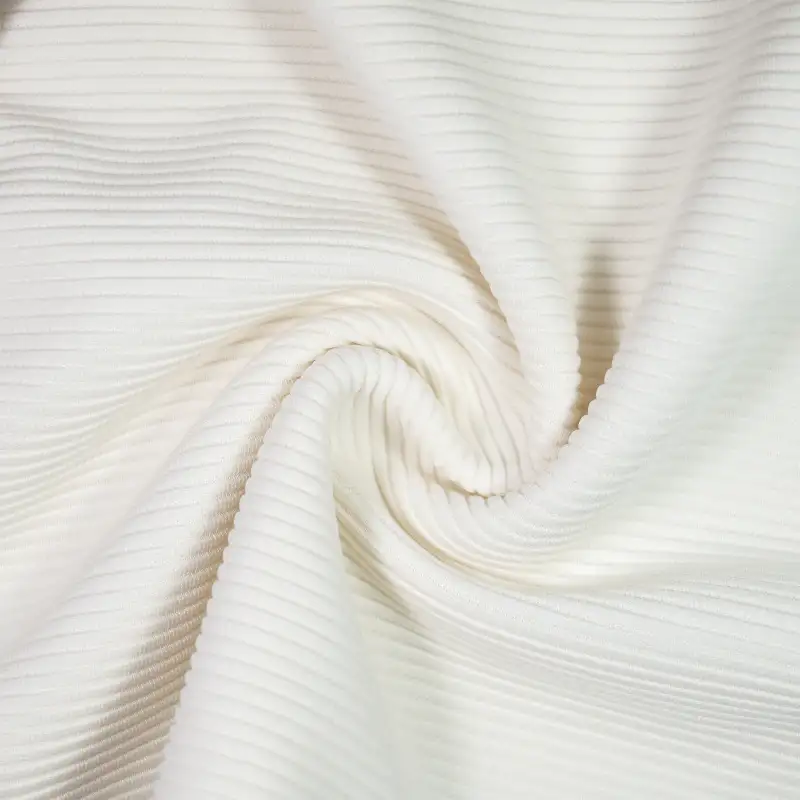 China Fabric for Pants,Women's Pants (Sweater) Jacquard Knit Fabric Polyester Spandex White color buy from China wholesaler bulk order at wholesale price free worldwide shipping Alibaba