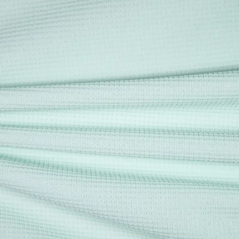 China Fabric for Polo Shirt,Crop Top,Hoodie  (Sweater) Waffle Knit Fabric Polyester LightGreen color buy from China wholesaler bulk order at wholesale price free worldwide shipping Alibaba
