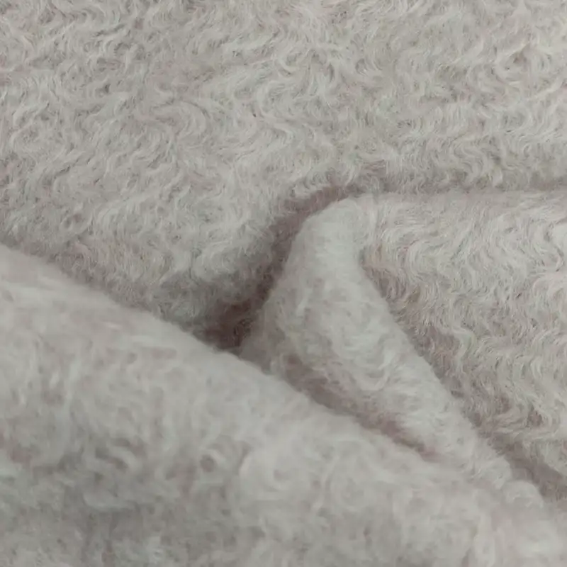 China Fabric for Jackets,Hoodie,Overcoat Knit Woolen Fabric Woolen Polyester pink color buy from China wholesaler bulk order at wholesale price free worldwide shipping Alibaba