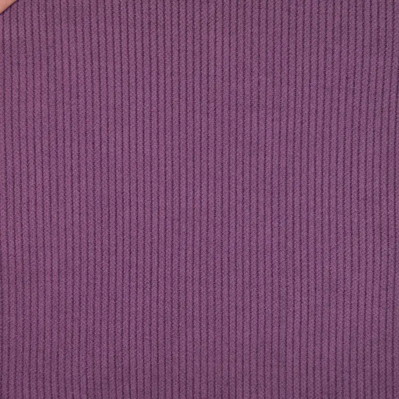 China Fabric for Jackets,Skirt,Full-Zipper Cardigan (Sweater),Knitted Jacket (Sweater),Hoodie  (Sweater),Knitted Trousers (Sweater) knitted Corduroy Knit Fabric Polyester Spandex Purple color buy from China wholesaler bulk order at wholesale price free worldwide shipping Alibaba