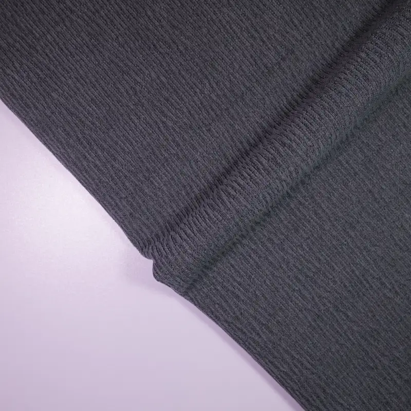China Fabric for Pants,Suit,Half-Zipper Cardigan (Sweater),Hoodie  (Sweater) knitted Corduroy Knit Fabric Polyester Spandex Gray color buy from China wholesaler bulk order at wholesale price free worldwide shipping Alibaba