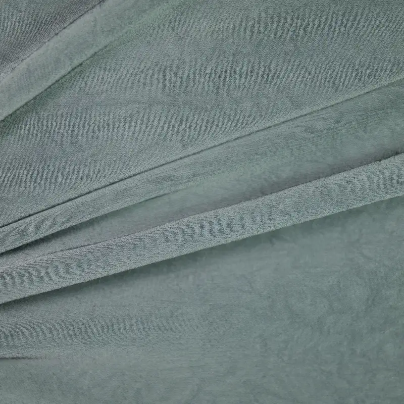China Fabric for Blouse,Crop Top,Women's Pants (Sweater),Skirt (Sweater) Space Dyed Synthetic Woven Fabric Polyester Turquoise Green color buy from China wholesaler bulk order at wholesale price free worldwide shipping Alibaba