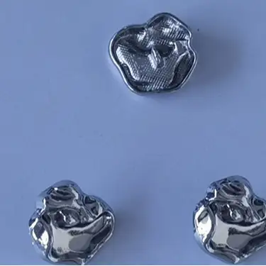 Silver-white 1 holes Metal Button for Blazer buy garments accessories in bulk from China wholesaler at wholesale price free worldwide shipping Alibaba