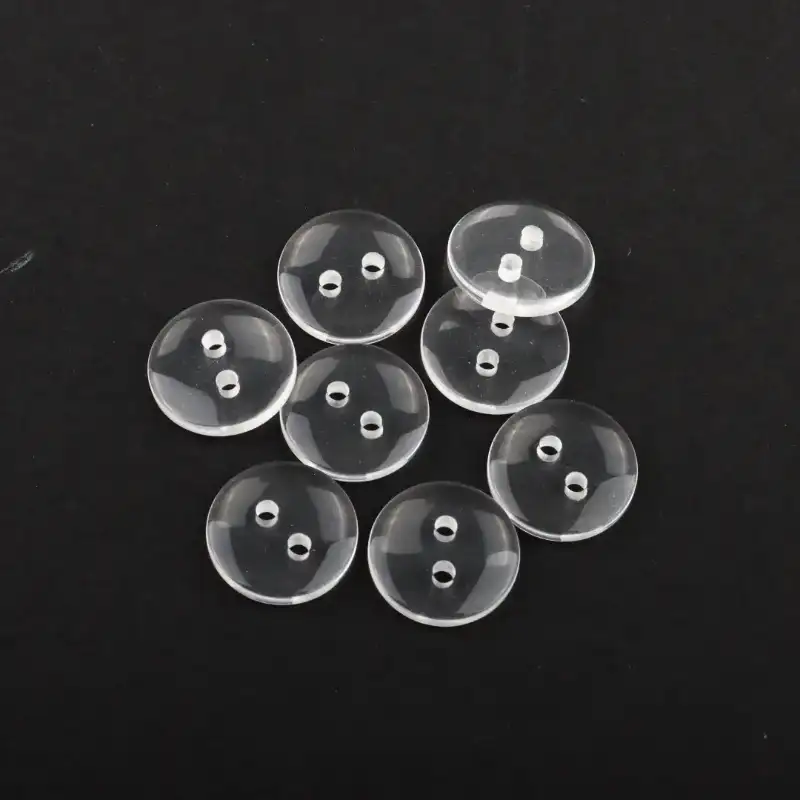 Transparent 2 holes Plastic Button for Overcoat buy garments accessories in bulk from China wholesaler at wholesale price free worldwide shipping Alibaba