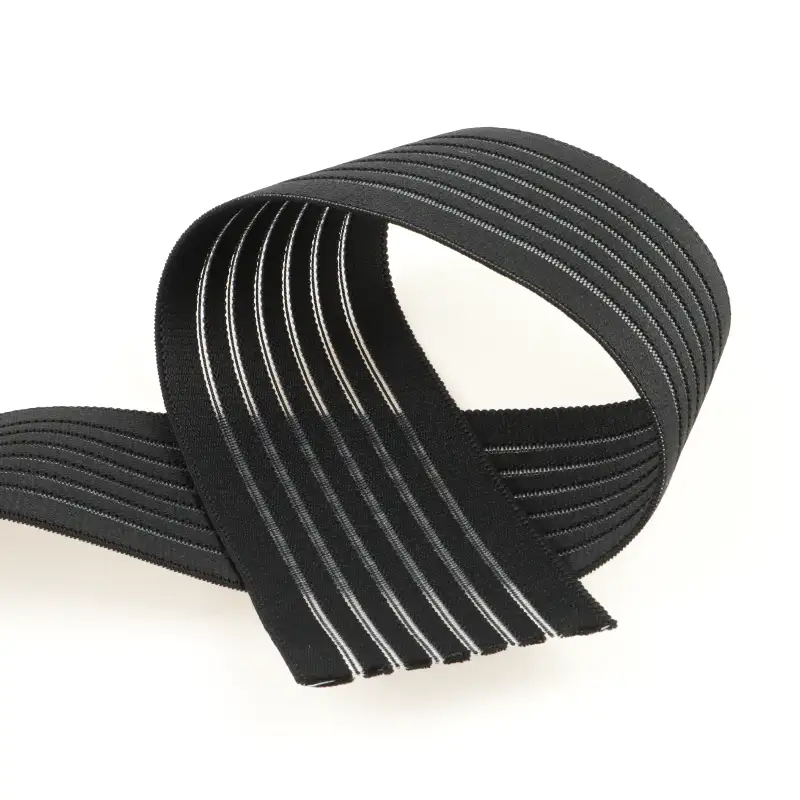 Black  Polyester Elastic / Tape for Skirt buy garments accessories in bulk from China wholesaler at wholesale price free worldwide shipping Alibaba
