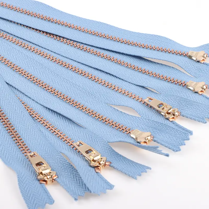 Blue Close Metal Zippers Zipper for Pants buy garments accessories in bulk from China wholesaler at wholesale price free worldwide shipping Alibaba