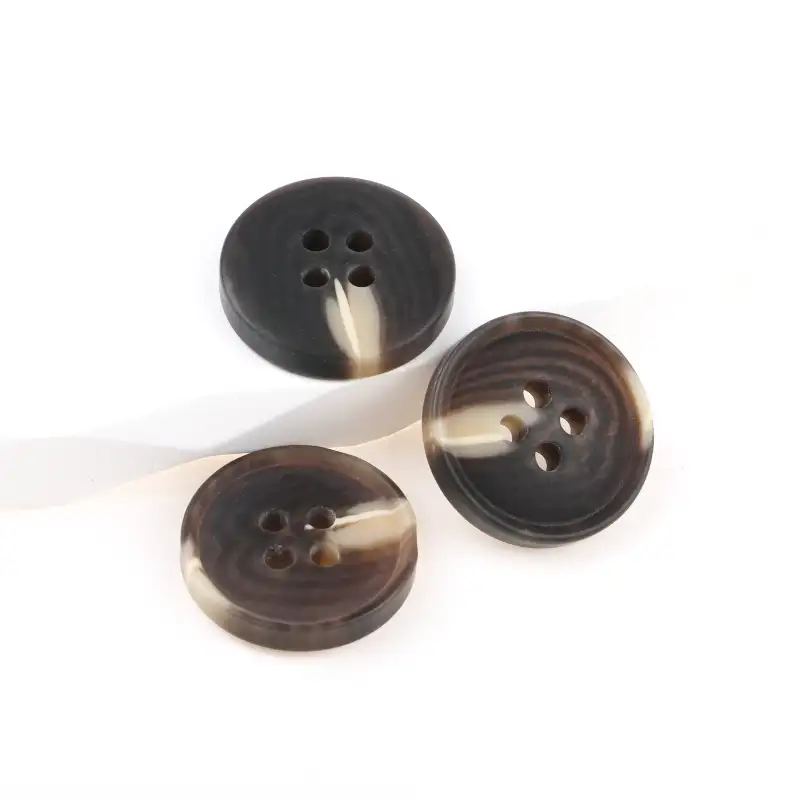Black 4 holes Resin Button for Jackets buy garments accessories in bulk from China wholesaler at wholesale price free worldwide shipping Alibaba