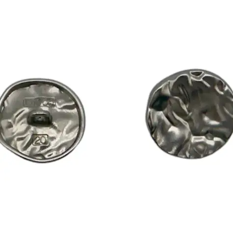 silver 1 holes Metal Button for Jackets buy garments accessories in bulk from China wholesaler at wholesale price free worldwide shipping Alibaba