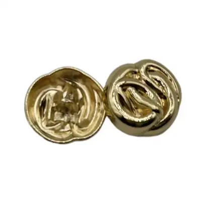 Gold 1 holes Metal Button for Jackets buy garments accessories in bulk from China wholesaler at wholesale price free worldwide shipping Alibaba