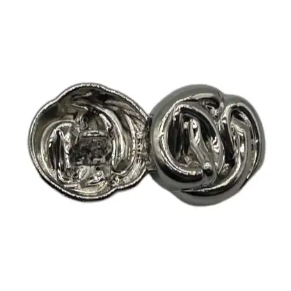 Silver 1 holes Metal Button for Jackets buy garments accessories in bulk from China wholesaler at wholesale price free worldwide shipping Alibaba