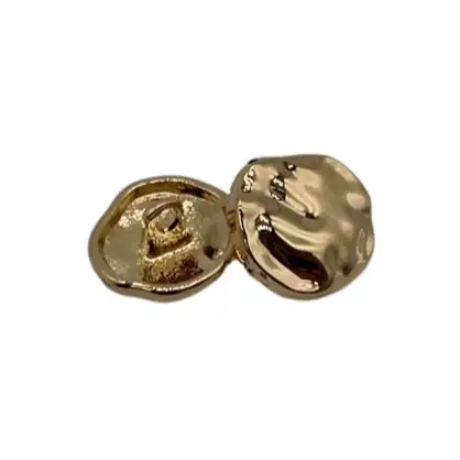 Gold 1 holes Metal Button for Jackets buy garments accessories in bulk from China wholesaler at wholesale price free worldwide shipping Alibaba