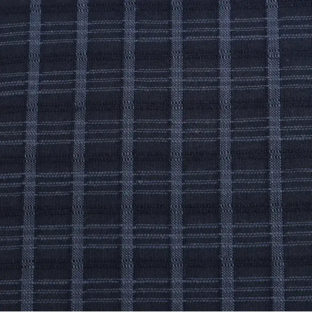 Bangladesh Fabric for Shirt,Crop Top,Skirt Cotton Dobby Natural Woven Fabric Cotton Navy color buy from Bangladesh wholesaler bulk order at wholesale price free worldwide shipping Alibaba