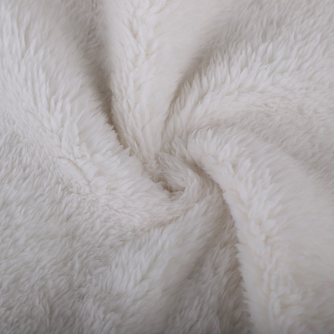 China Fabric for Loungewear,Pajamas,Hoodie Coral Fleece Knit Fabric Polyester White color buy from China wholesaler bulk order at wholesale price free worldwide shipping Alibaba