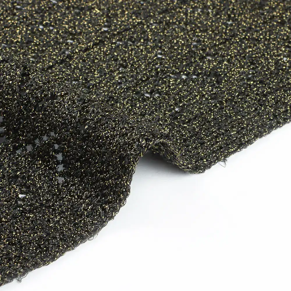 China Yarn for Dresses (Cardigan Open) (Sweater),Crop Top Pullover (Sweater) Lurex Lurex Lurex Gold Black color buy from China wholesaler bulk order at wholesale price free worldwide shipping Alibaba