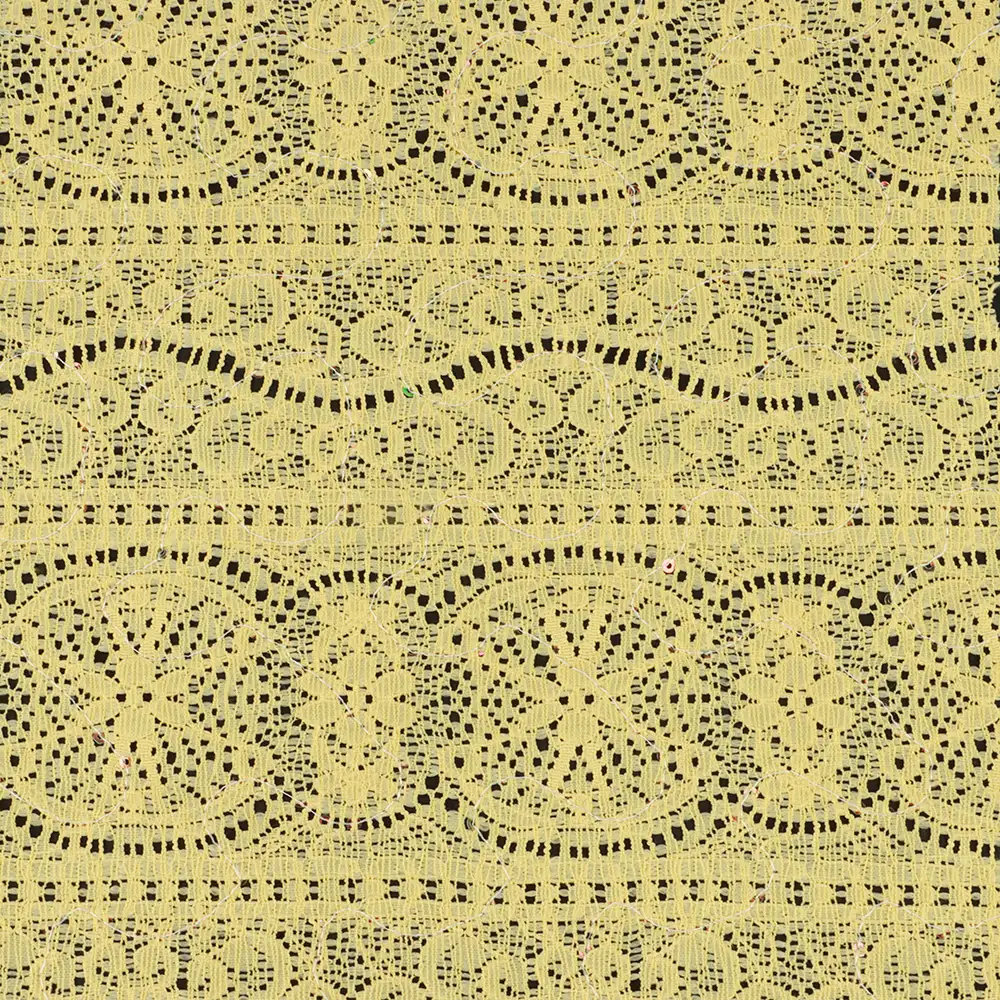 China Fabric for Blouse,Lingerie Lace Knit Fabric Cotton Nylon Yellow color buy from China wholesaler bulk order at wholesale price free worldwide shipping Alibaba