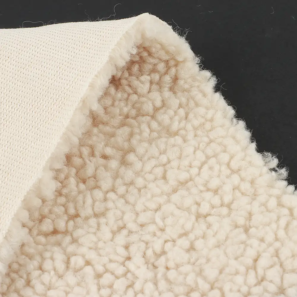 China Fabric for Hoodie,Sweatshirt Fleece Knit Fabric Polyester Beige color buy from China wholesaler bulk order at wholesale price free worldwide shipping Alibaba
