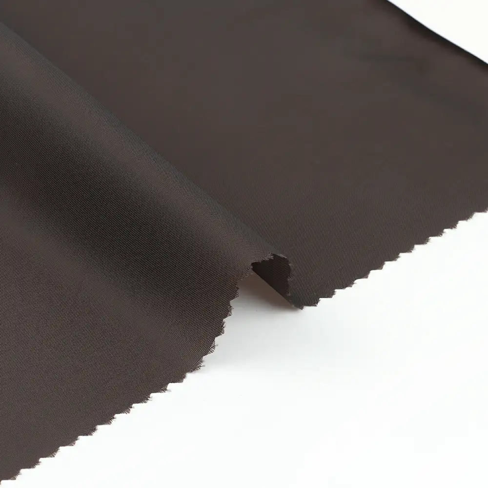 China Fabric for Trench Coat Polyester Taffeta Synthetic Woven Fabric Polyester Brown color buy from China wholesaler bulk order at wholesale price free worldwide shipping Alibaba