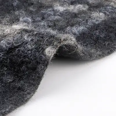 China Fabric for Blazer,Skirt,Hoodie Knit Woolen Fabric Woolen Polyester Black color buy from China wholesaler bulk order at wholesale price free worldwide shipping Alibaba