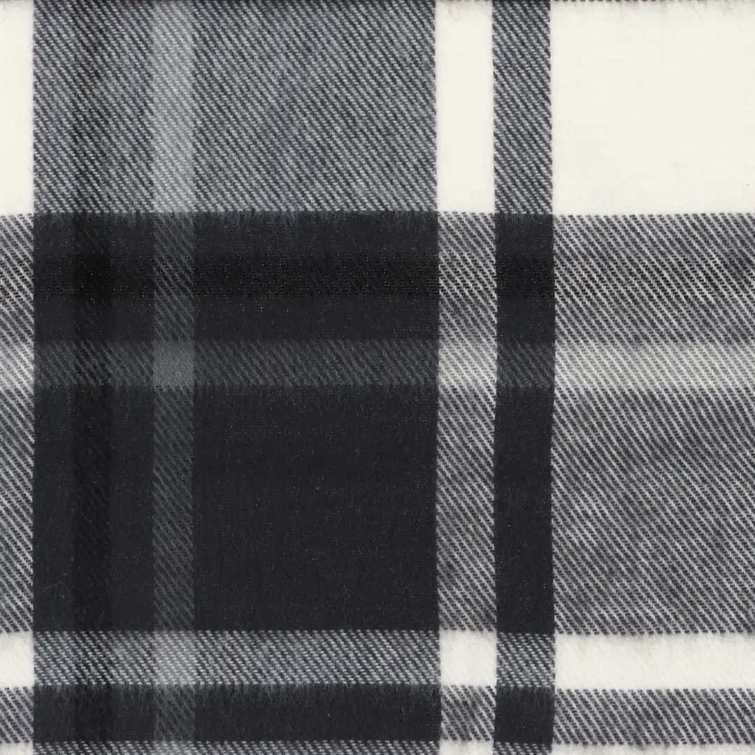 China Fabric for Shirt,Crop Top,Skirt,Over Shirt Cotton YD Flannel Natural Woven Fabric Polyester Black and White color buy from China wholesaler bulk order at wholesale price free worldwide shipping Alibaba